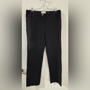 Classic Black Straight Leg Women's Pants